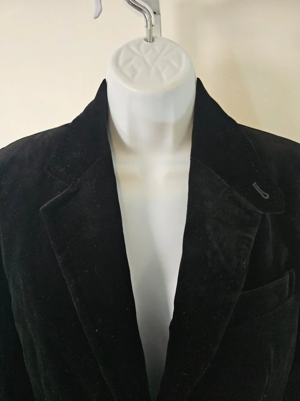Vintage J. Crew Blazer Black Velvet 4